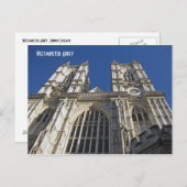 Westminster Abbey, London England Postkarte (Vorne/Hinten)