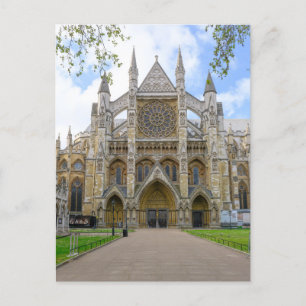 Westminster Abbey, London UK Postcard Postkarte