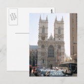 Westminster Abbey London UK Postkarte (Vorne/Hinten)