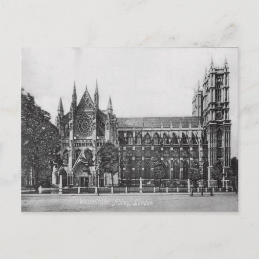Westminster Abbey London Vintag Postcard Postkarte (Vorderseite)