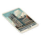 Westminster Abbey London Vintage Travel Magnet (Rechte Seite)