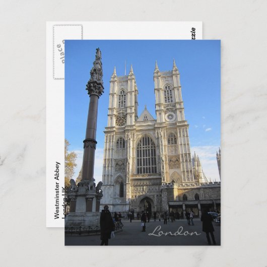 Westminster Abbey Postkarte (Vorne/Hinten)