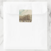 Westminster Abbey Quadratischer Aufkleber (Tasche)