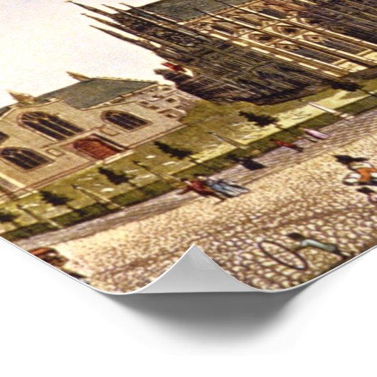 Westminster Abbey', Thomas_Engravings Poster (Ecke)