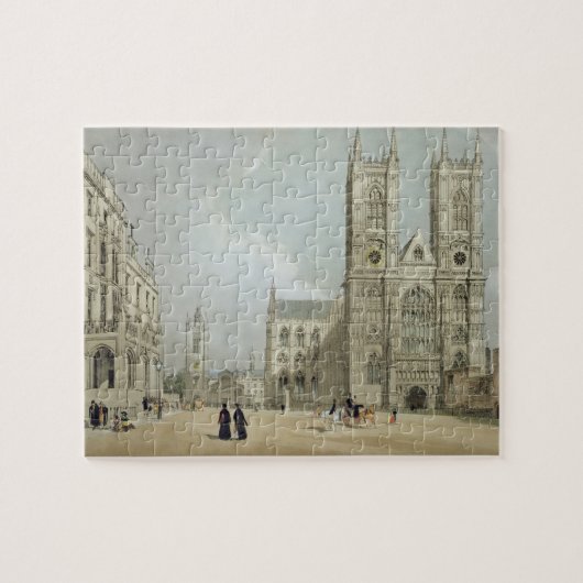 Westminster Abbey und Krankenhaus, von 'London als Puzzle (Horizontal)