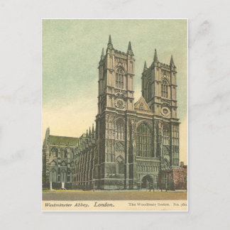 Westminster Abbey Vintag Post Card Postkarte