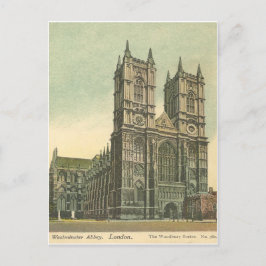 Westminster Abbey Vintag Post Card Postkarte