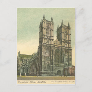 Westminster Abbey Vintage-Postkarte Postkarte
