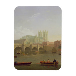 Westminster- Abbeyund Westminster-Brücke gesehen Magnet