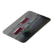 Westminster Bridge & Buses 3"x4" Magnet (Linke Seite)