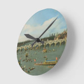 Westminster Bridge, London, mit dem Lord Mayor's Runde Wanduhr (Winkel)