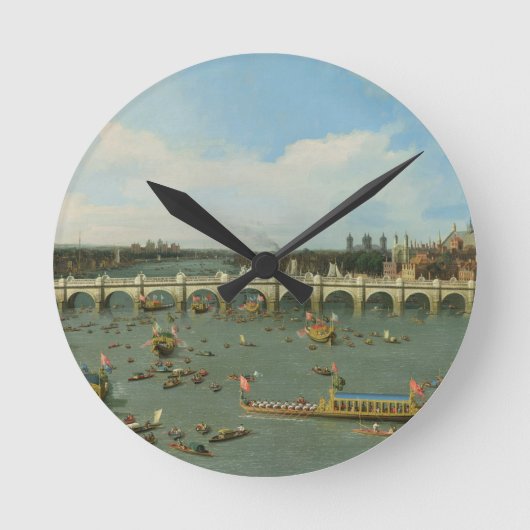 Westminster Bridge, London, mit dem Lord Mayor's Runde Wanduhr (Vorderseite)