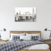 Westminster Bridge London UK. 30/10/2006 Leinwanddruck (Insitu (Schlafzimmer))