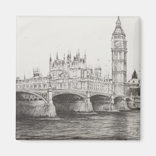 Westminster Bridge London UK. 30/10/2006 Magnet (Vorne)