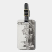 Westminster-Brücke London Großbritannien. Gepäckanhänger (Vorderseite vertikal)