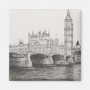Westminster-Brücke London Großbritannien. Magnet