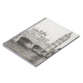 Westminster-Brücke London Großbritannien. Notizblock (Linke Seite)