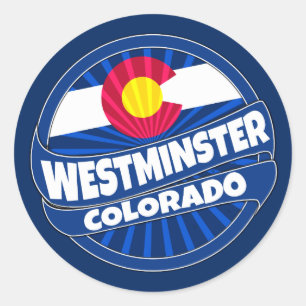 Westminster Colorado Fahne platzt Aufkleber