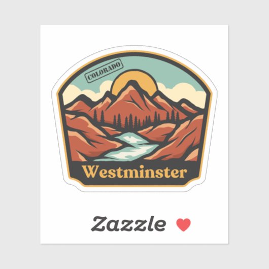 Westminster, Colorado Sticker (Blatt)