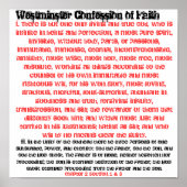 Westminster Confession Ch. 2 Abschnitt 1 und 3 Poster (Vorne)
