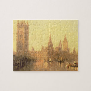 Westminster: Häuser des Parlaments, c.1860 (Öl an Puzzle