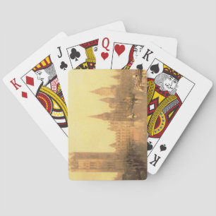 Westminster: Houses of Parliament, c.1860 (oil on Spielkarten