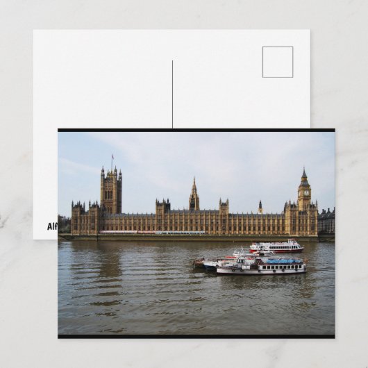 Westminster Nachmittag Postkarte (Vorne/Hinten)
