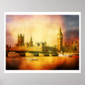 Westminster Palace and Bridge Poster (Vorne)