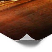 Westminster Palace and Bridge Poster (Ecke)