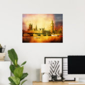 Westminster Palace and Bridge Poster (Heimbüro)