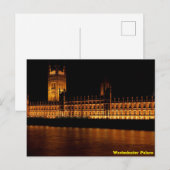 Westminster Palace Postkarte (Vorne/Hinten)