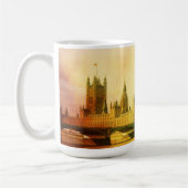 Westminster Palace und Brücke mit Big Ben Kaffeetasse (Links)