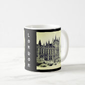 Westminster, Parlament, Winter London - Großbritan Kaffeetasse (VorderseiteRechts)