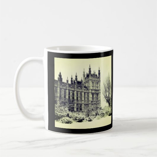 Westminster, Parlament, Winter London - Großbritan Kaffeetasse (Links)