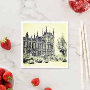 Westminster, Parlament, Winter London - Großbritan Serviette