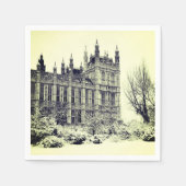 Westminster, Parlament, Winter London - Großbritan Serviette (Vorderseite)