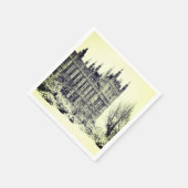 Westminster, Parlament, Winter London - Großbritan Serviette (Ecke)