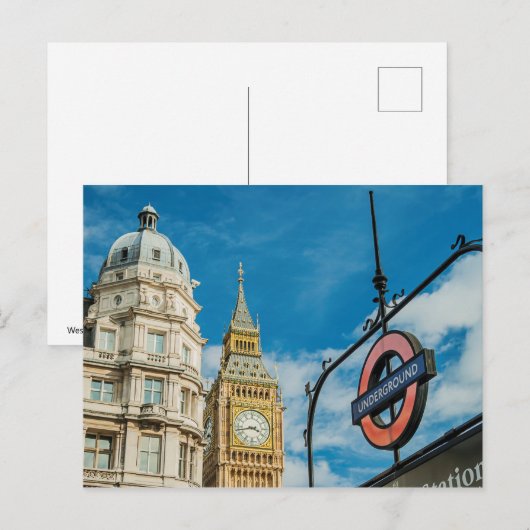 Westminster Postkarte (Vorne/Hinten)