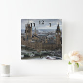 Westminster Quadratische Wanduhr (Zuhause)