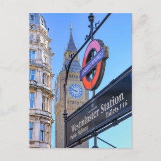 Westminster Station, London UK Postcard Postkarte
