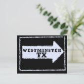 Westminster (Texas) Patch Postkarte (Stehend Vorderseite)