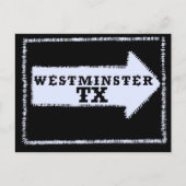 Westminster (Texas) Patch Postkarte (Vorderseite)