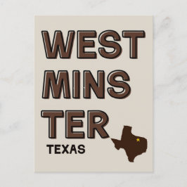 Westminster, Texas Postkarte
