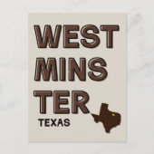 Westminster, Texas Postkarte (Vorderseite)