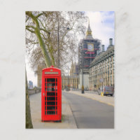 Westminster und Big Ben, London UK Postcard