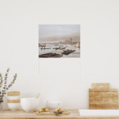 Westminster von der Waterloo-Brücke, die die Poster (Küche)