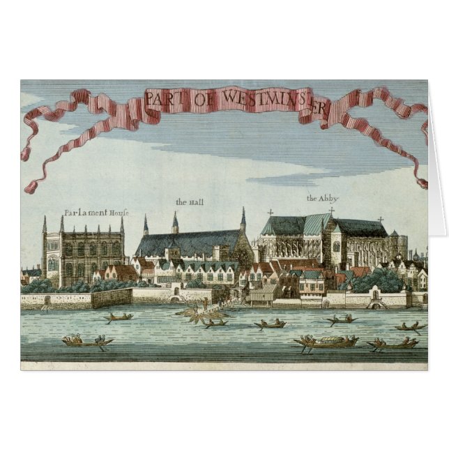 Westminster, welches die Abtei zeigt (Vorderseite (Horizontal))