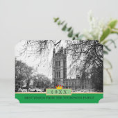 Westminster, Winter London & Happy New Year! Karte (Stehend Vorderseite)