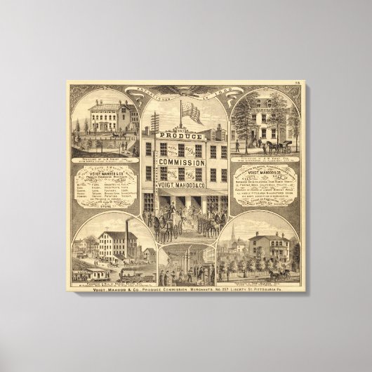 Westmoreland Landkreis, Pennsylvania Leinwanddruck (Vorderseite)