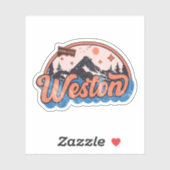 Weston, Connecticut Aufkleber (Blatt)